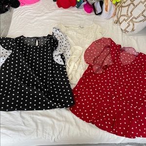 3 blusas $9
